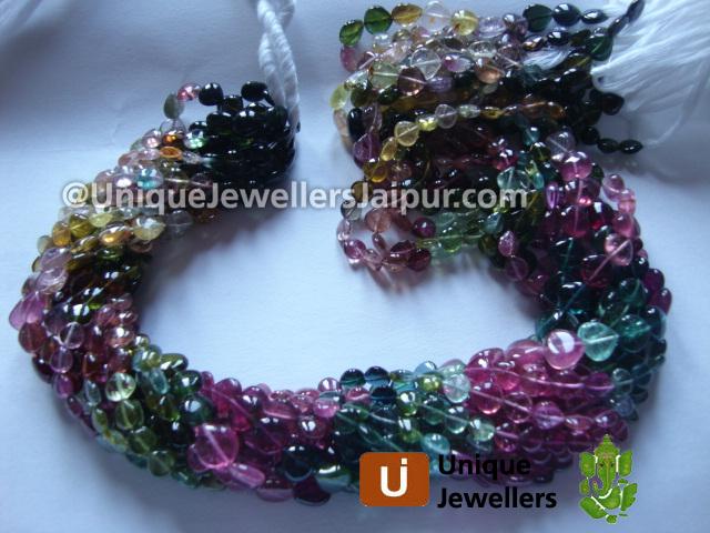 Tourmaline Plain Heart Beads